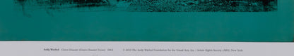 Andy WARHOL : Green disaster - Affiche originale en couleurs