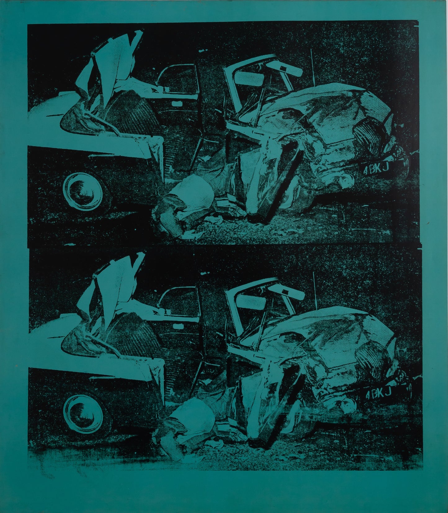Andy WARHOL : Green disaster - Affiche originale en couleurs