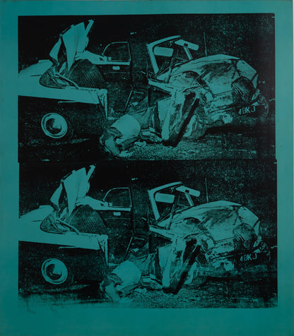 Andy WARHOL : Green disaster - Affiche originale en couleurs