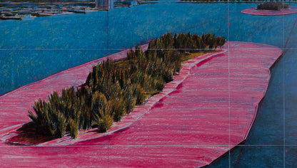 CHRISTO : Surrounded Islands - Affiche originale