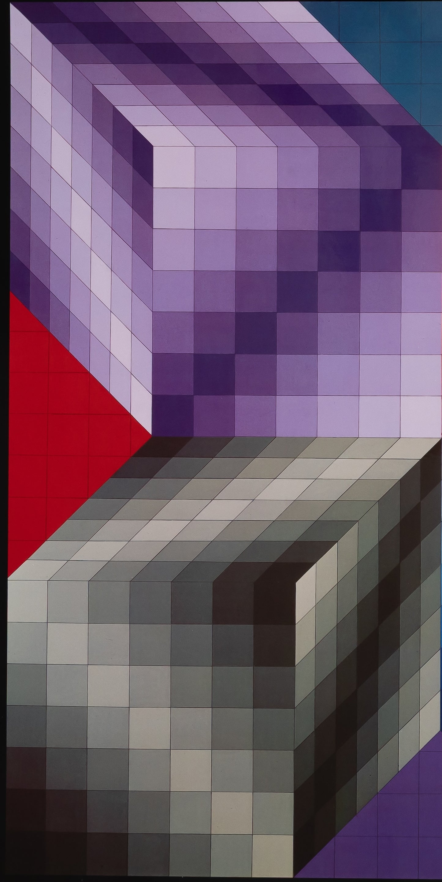 Victor VASARELY : KUB STRI - Héliogravure