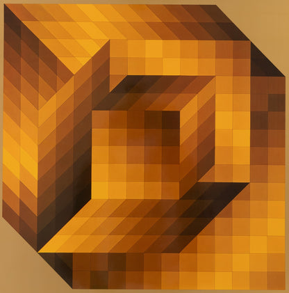 Victor VASARELY : AXO 44 - Héliogravure