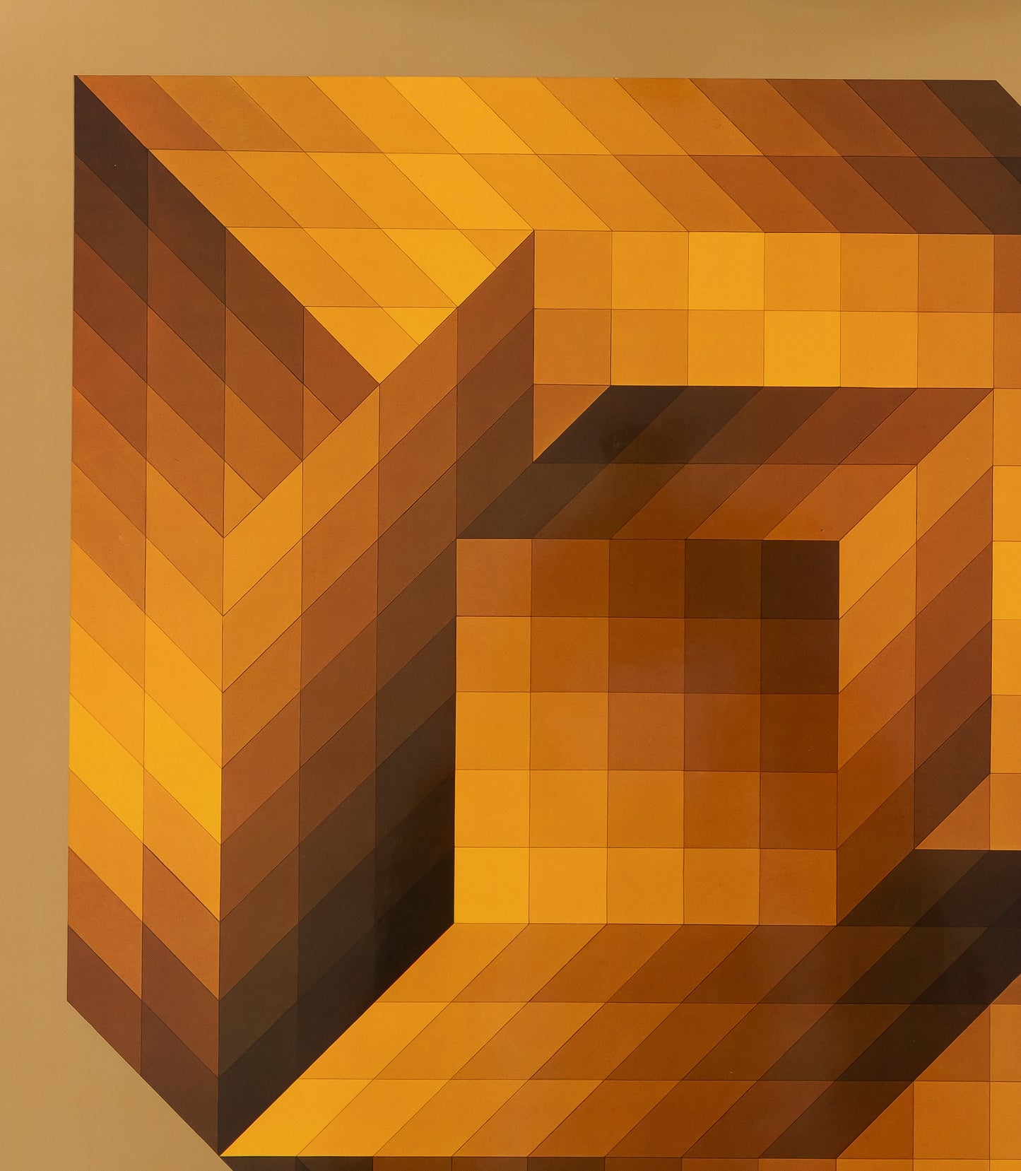 Victor VASARELY : AXO 44 - Héliogravure