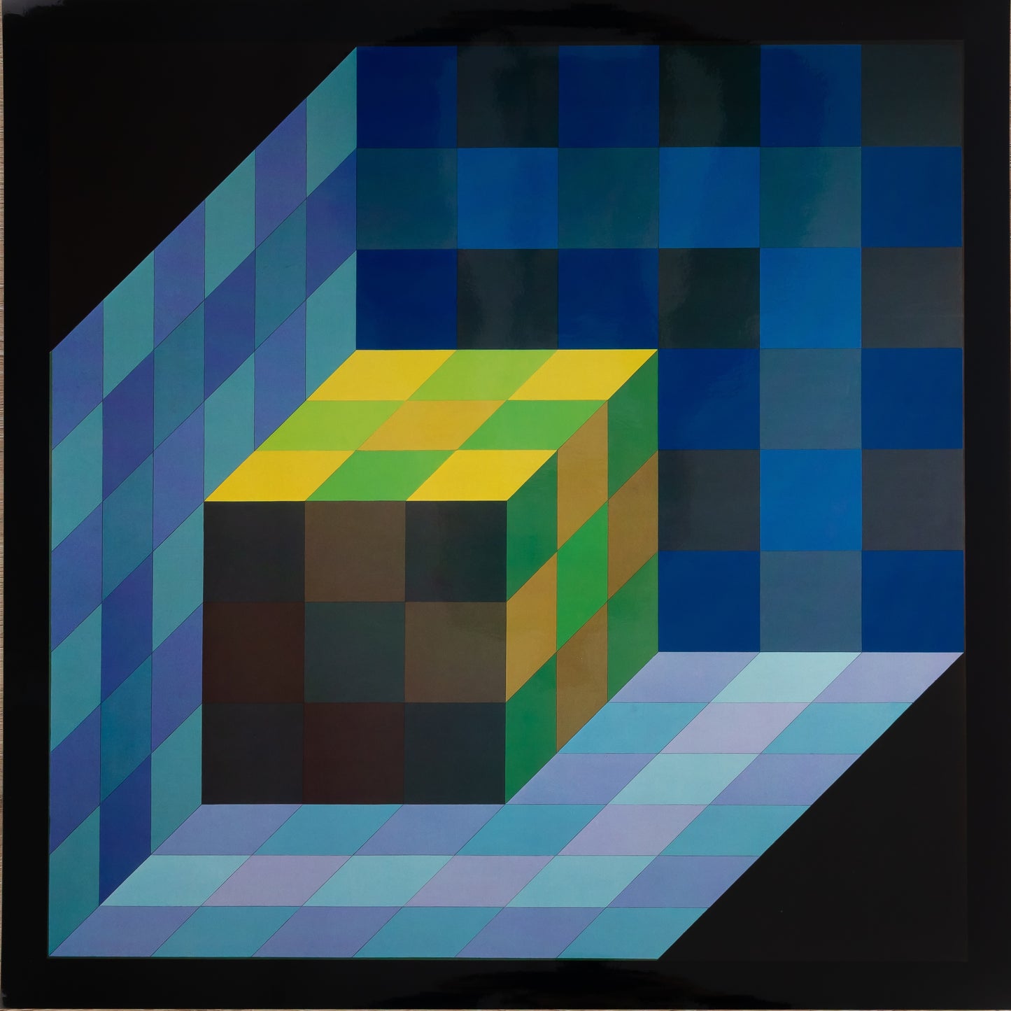 Victor VASARELY : TRIDIM C - Héliogravure