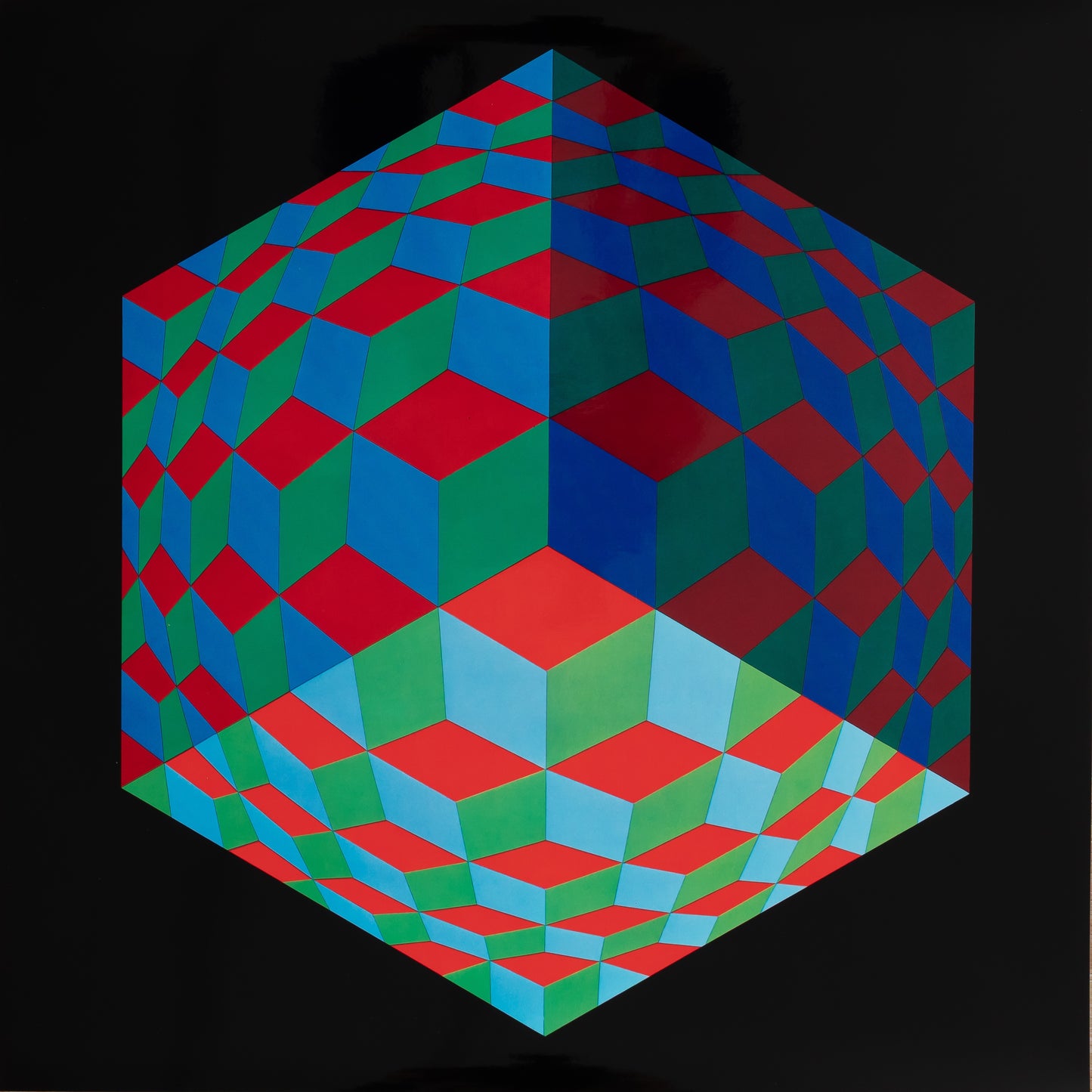 Victor VASARELY : HAT VI - Héliogravure
