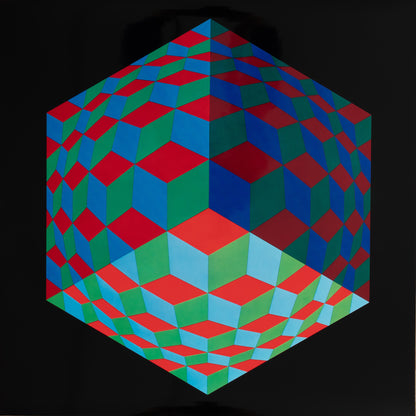 Victor VASARELY : HAT VI - Héliogravure