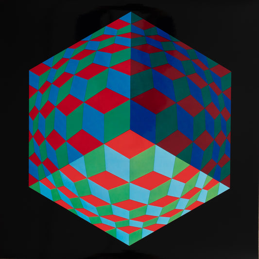 Victor VASARELY : HAT VI - Héliogravure