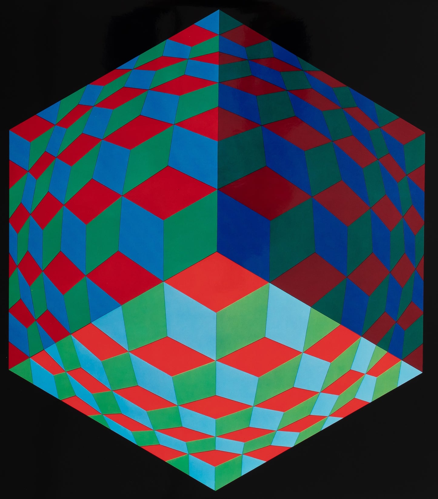 Victor VASARELY : HAT VI - Héliogravure