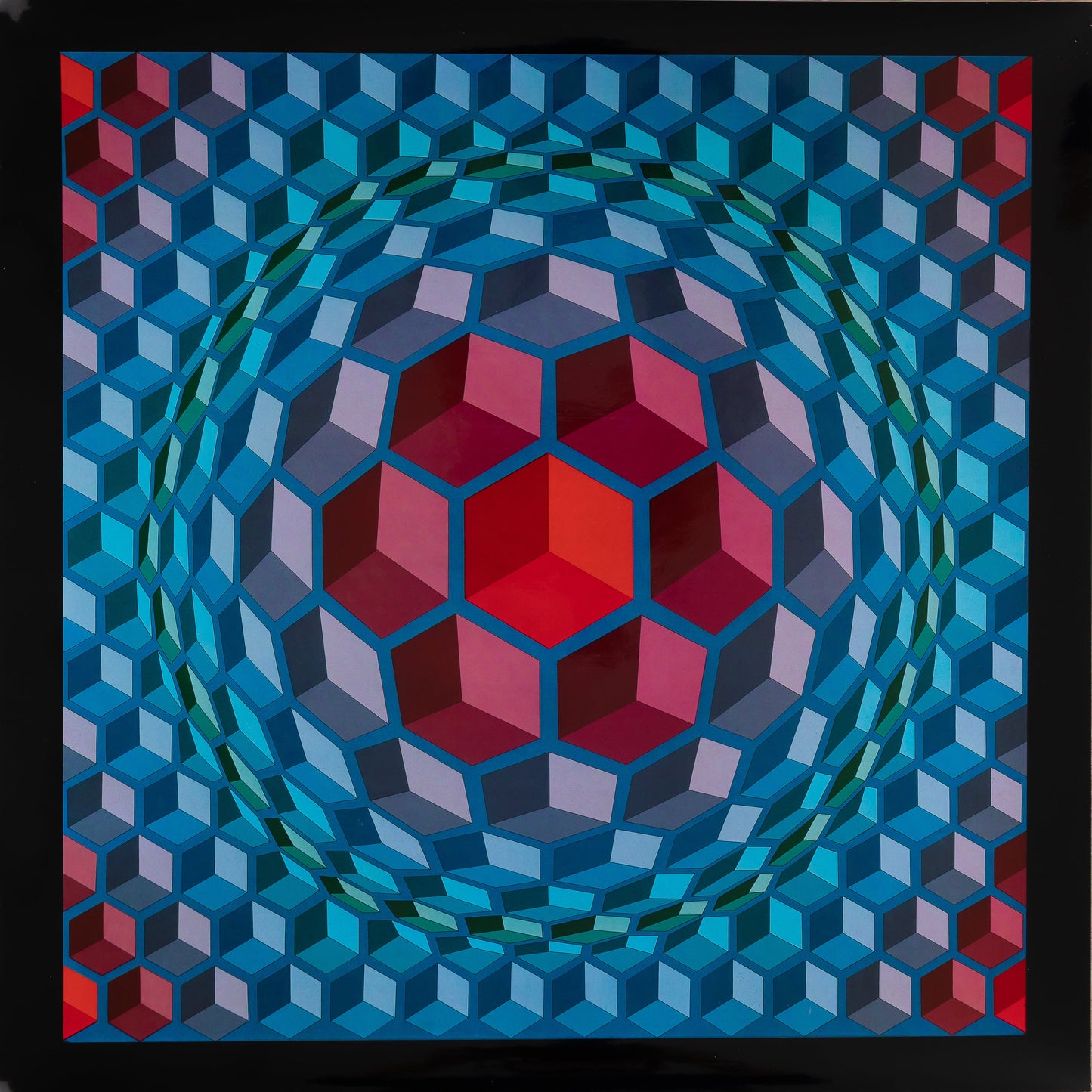 Victor VASARELY : CHEYT MC 4 - Héliogravure