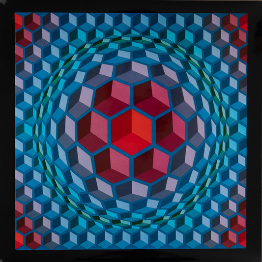Victor VASARELY : CHEYT MC 4 - Héliogravure