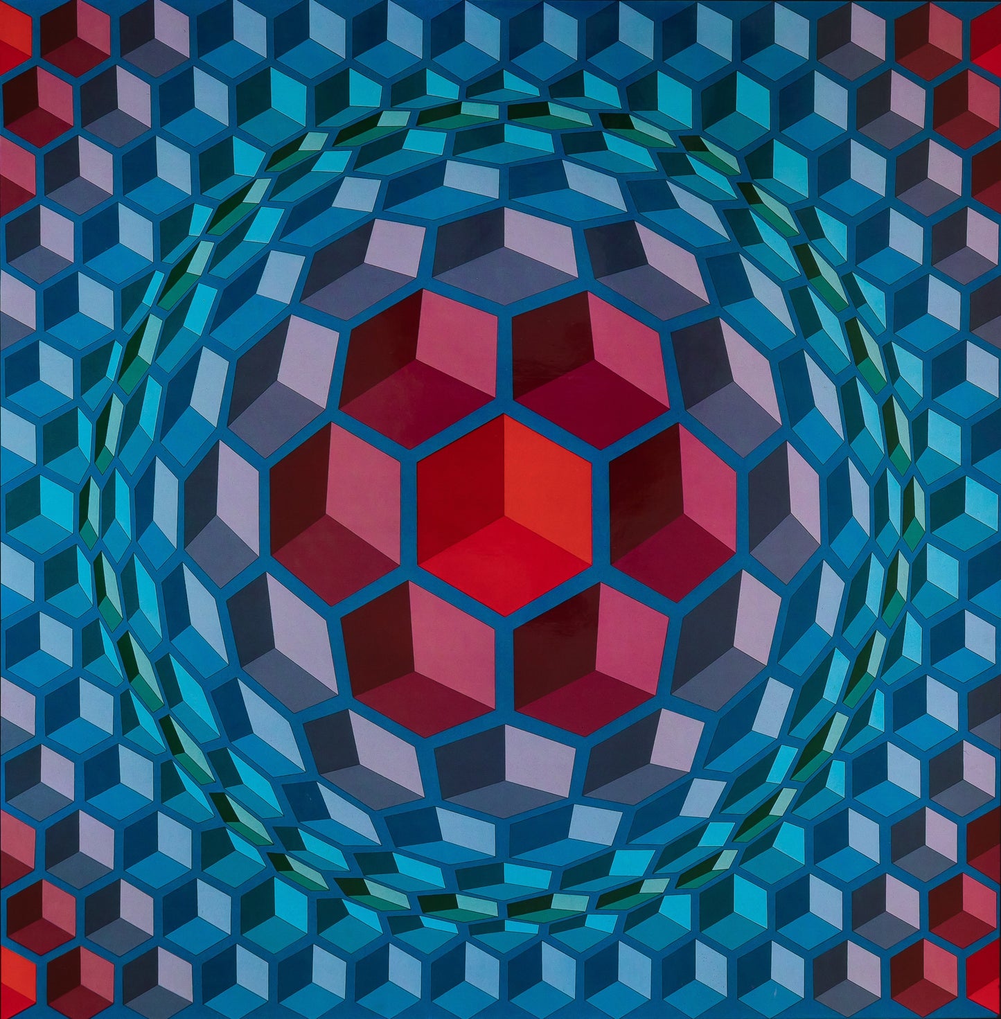 Victor VASARELY : CHEYT MC 4 - Héliogravure