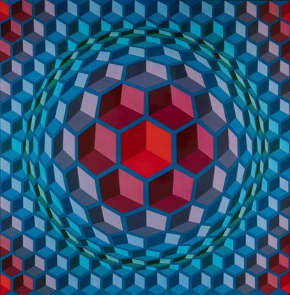 Victor VASARELY : CHEYT MC 4 - Héliogravure