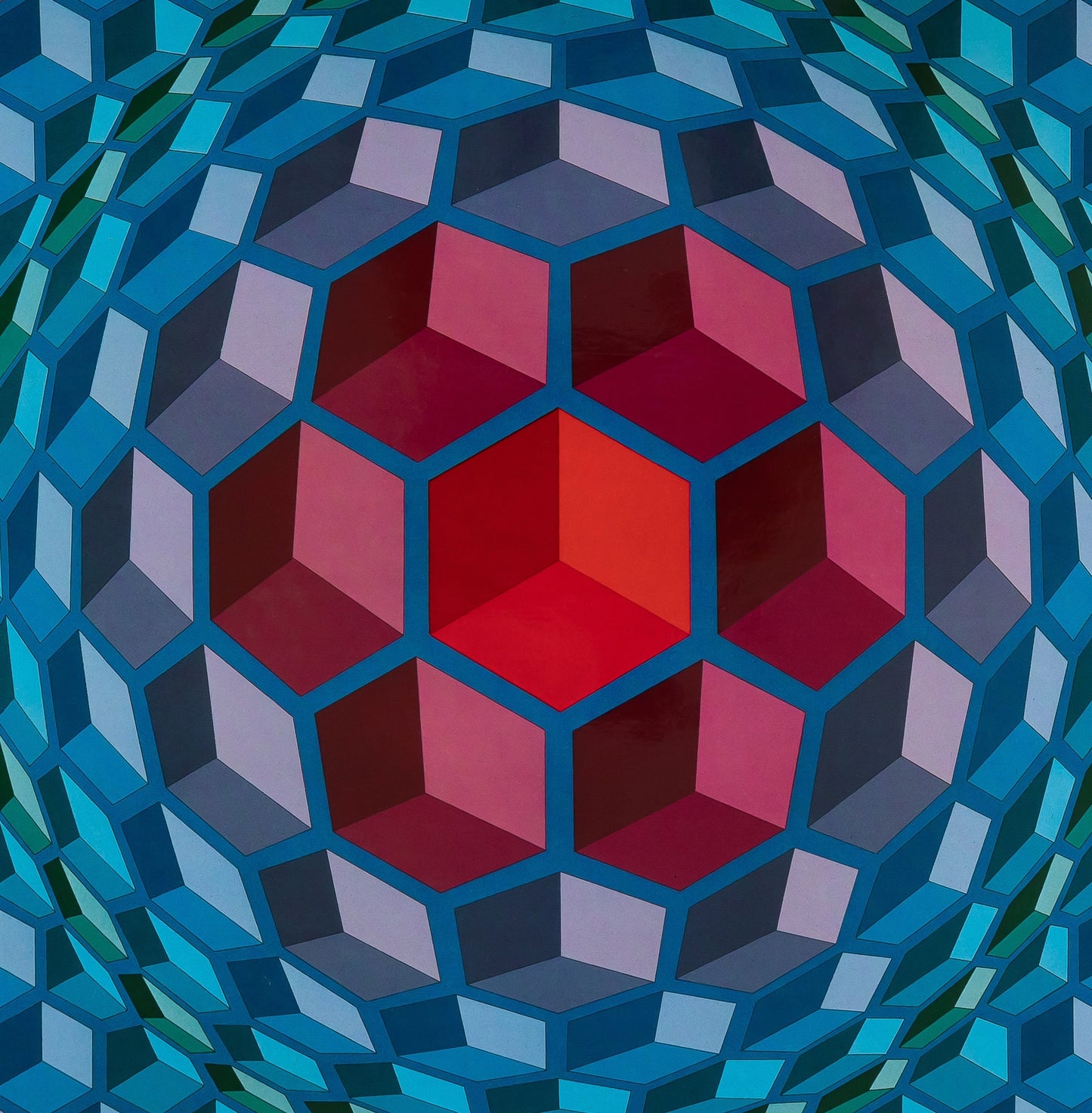 Victor VASARELY : CHEYT MC 4 - Héliogravure