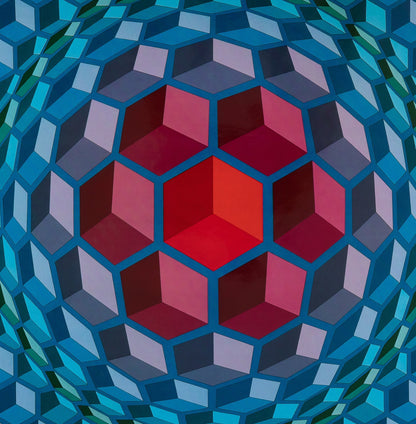 Victor VASARELY : CHEYT MC 4 - Héliogravure
