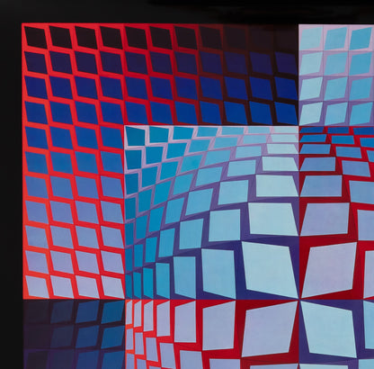 Victor VASARELY : QUASAR ZETT - Héliogravure