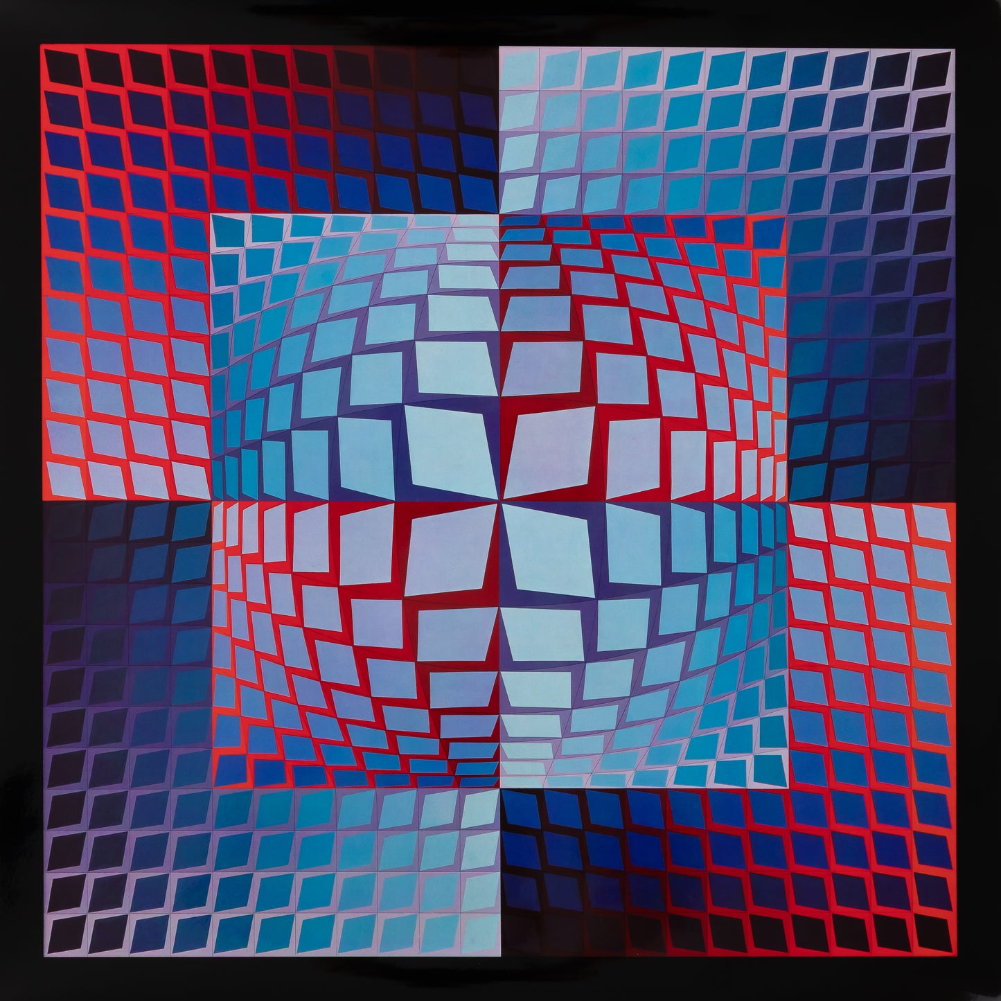 Victor VASARELY : QUASAR ZETT - Héliogravure