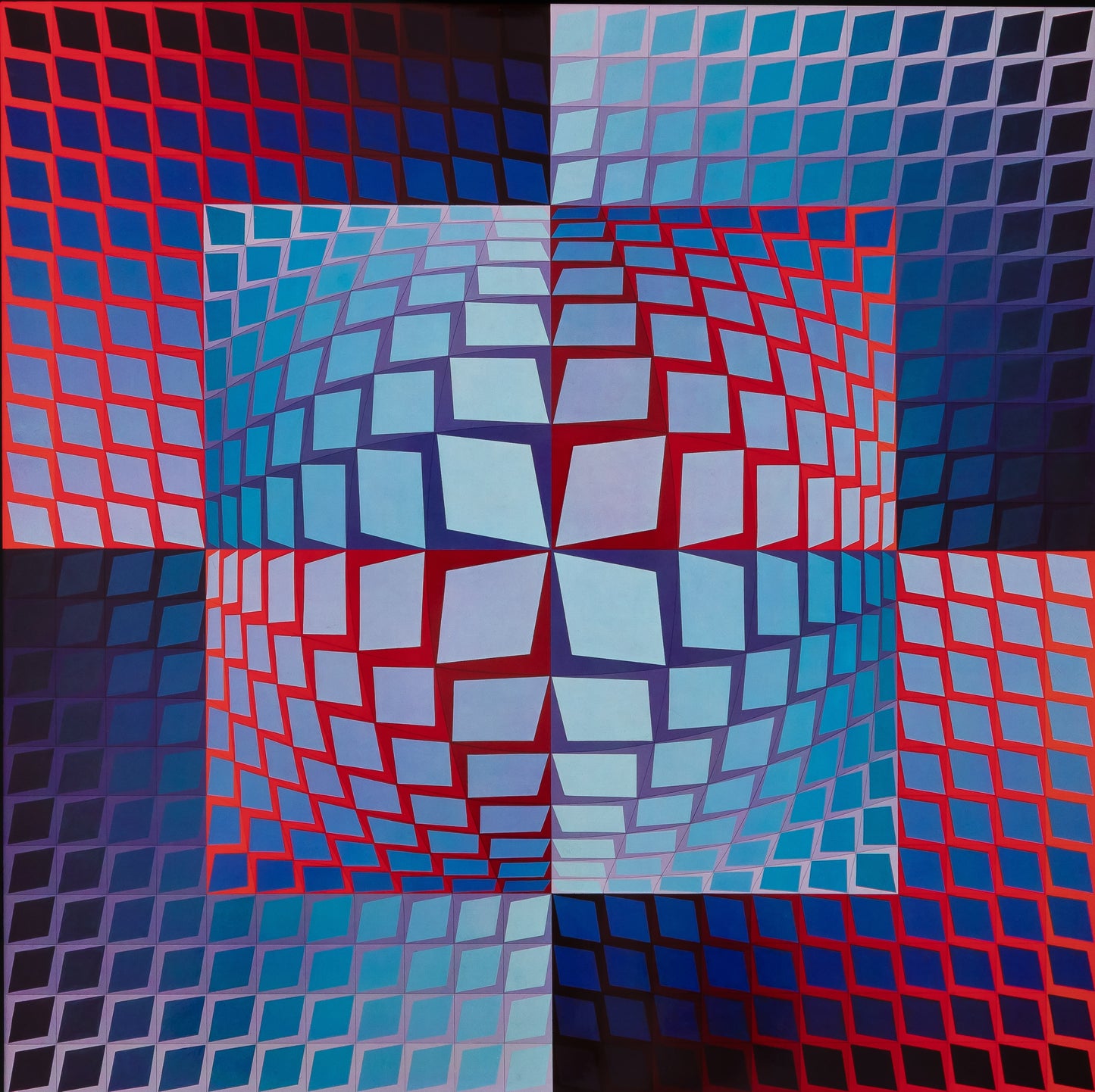Victor VASARELY : QUASAR ZETT - Héliogravure