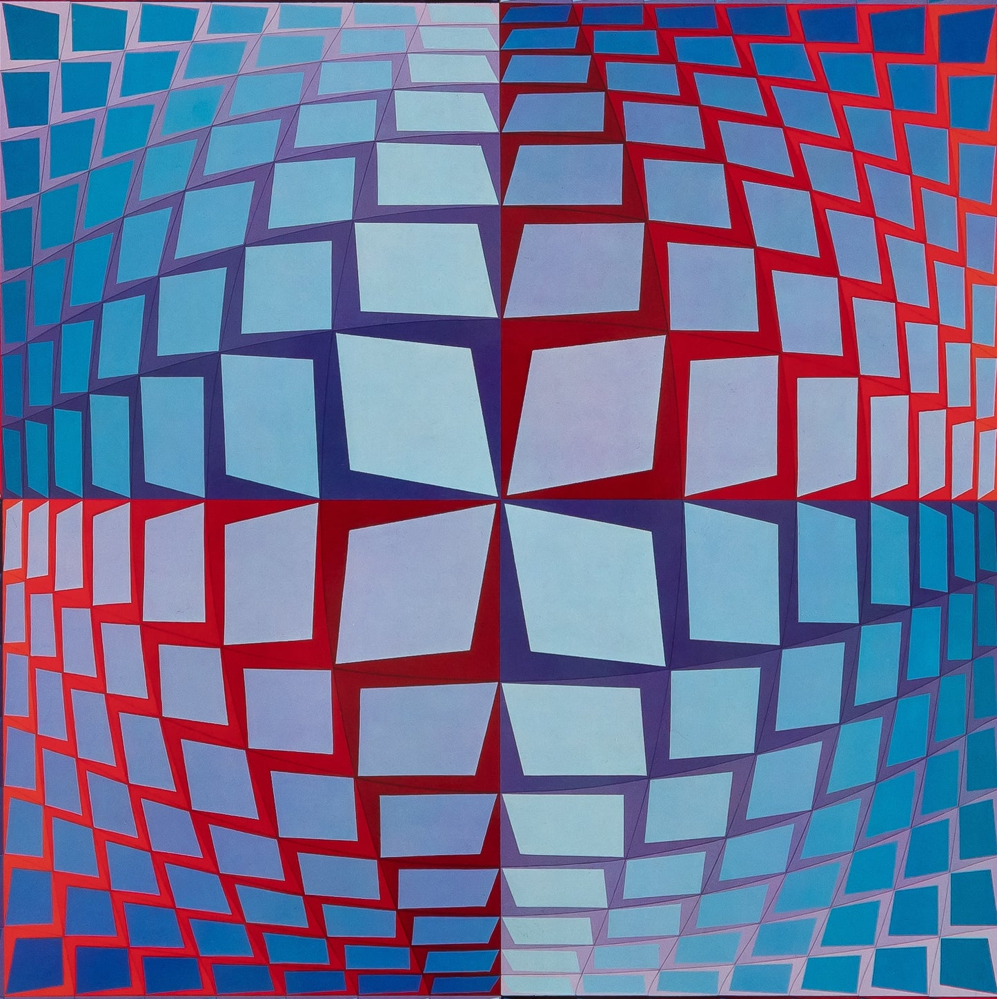 Victor VASARELY : QUASAR ZETT - Héliogravure
