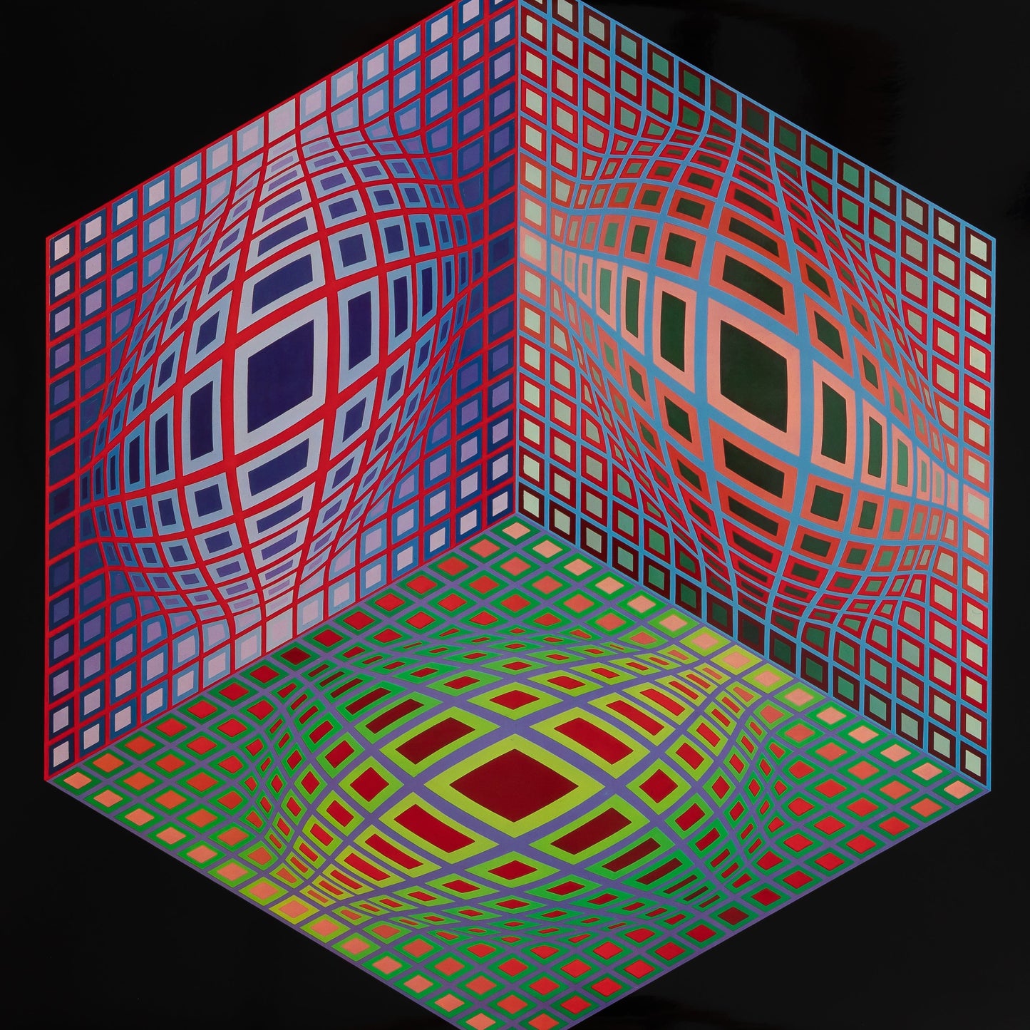 Victor VASARELY : TEST 2 - Héliogravure