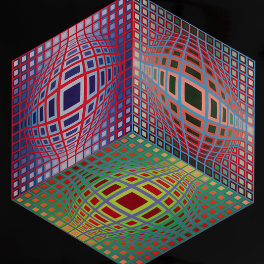 Victor VASARELY : TEST 2 - Héliogravure