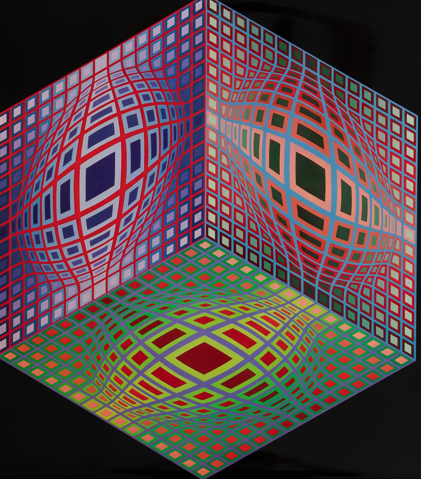 Victor VASARELY : TEST 2 - Héliogravure