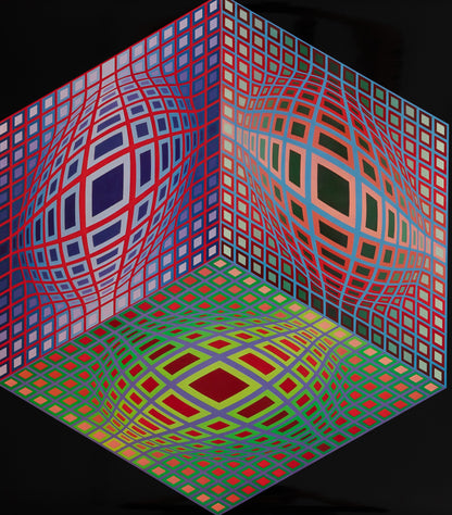 Victor VASARELY : TEST 2 - Héliogravure