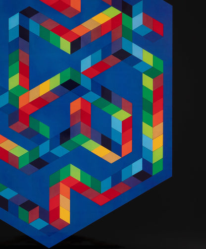 Victor VASARELY : BABEL 3 - Héliogravure