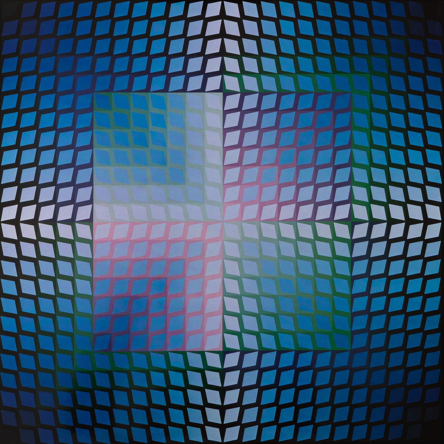 Victor VASARELY : QUASAR PAAL 2 - Héliogravure