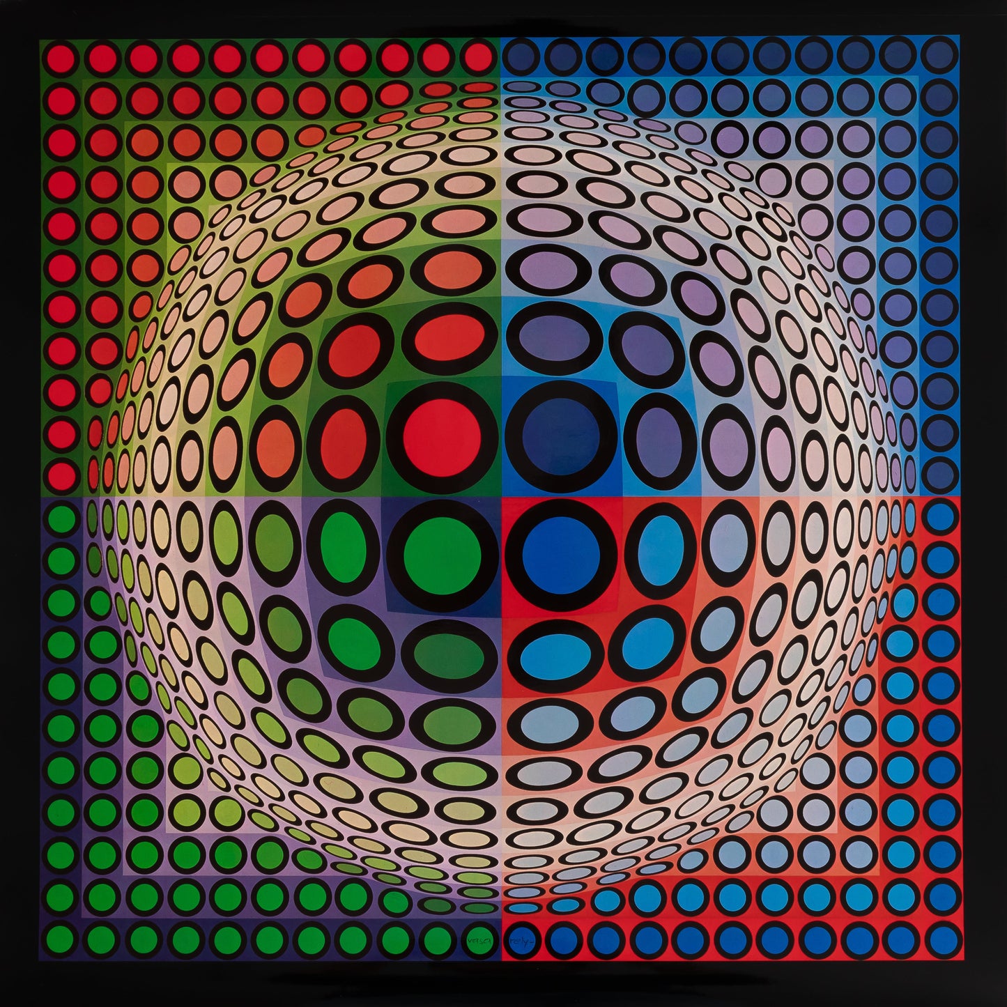 Victor VASARELY : VEGA PAL B - Héliogravure