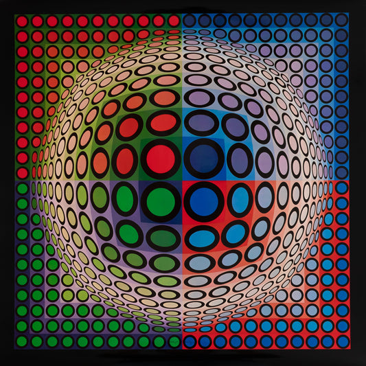 Victor VASARELY : VEGA PAL B - Héliogravure