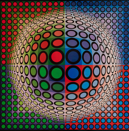Victor VASARELY : VEGA PAL B - Héliogravure