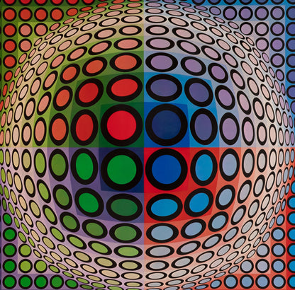Victor VASARELY : VEGA PAL B - Héliogravure