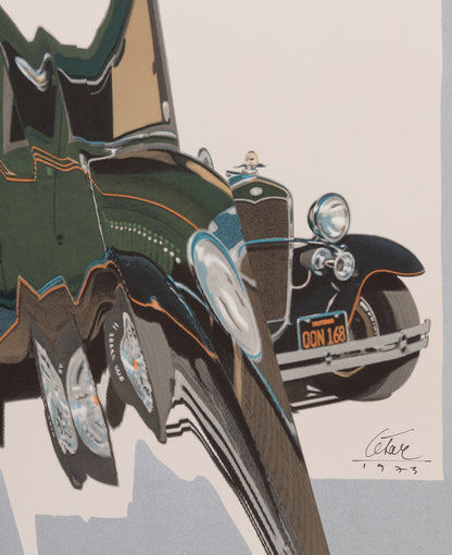 CESAR : Compression de Bugatti - Lithographie originale signée