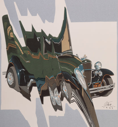 CESAR : Compression de Bugatti - Lithographie originale signée