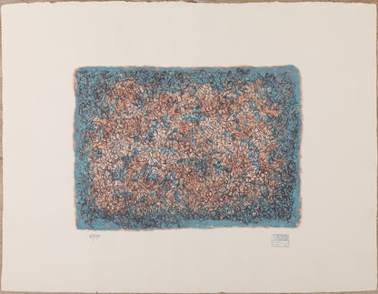 Mark TOBEY : Rêverie bleue - Sérigraphie originale signée