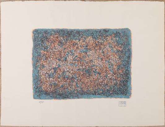 Mark TOBEY : Rêverie bleue - Sérigraphie originale signée