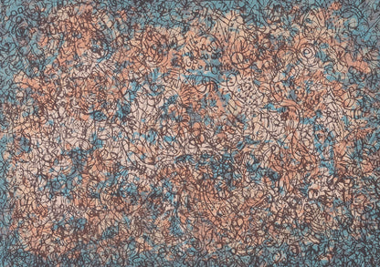 Mark TOBEY : Rêverie bleue - Sérigraphie originale signée