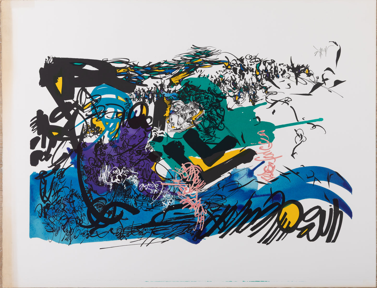 Raymond MORETTI : Les illuminations Rimbaud II - Sérigraphie originale signée