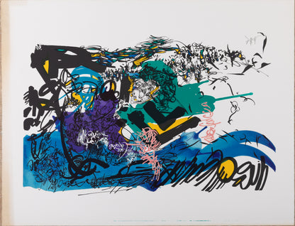 Raymond MORETTI : Les illuminations Rimbaud II - Sérigraphie originale signée