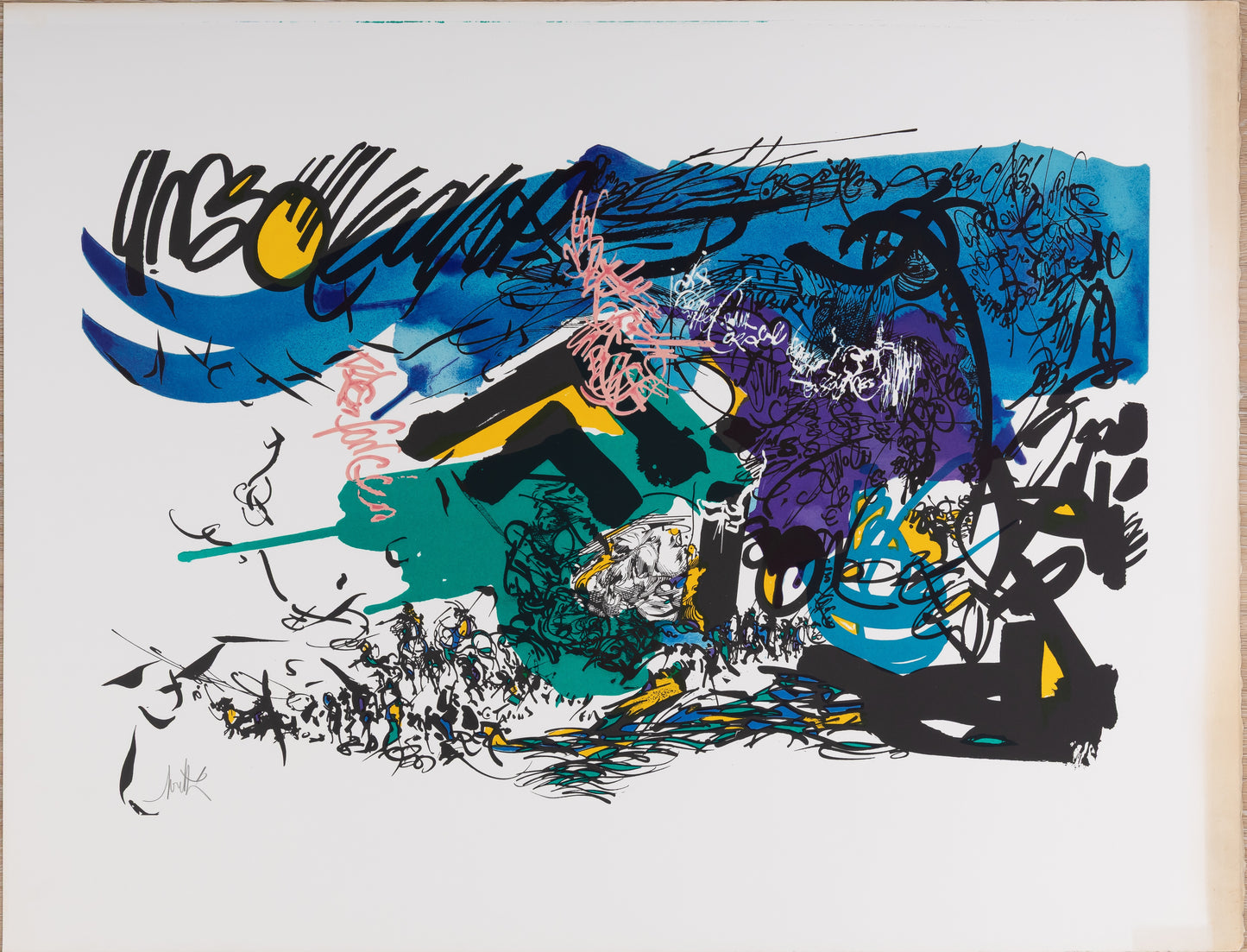 Raymond MORETTI : Les illuminations Rimbaud II - Sérigraphie originale signée