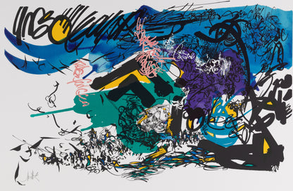 Raymond MORETTI : Les illuminations Rimbaud II - Sérigraphie originale signée