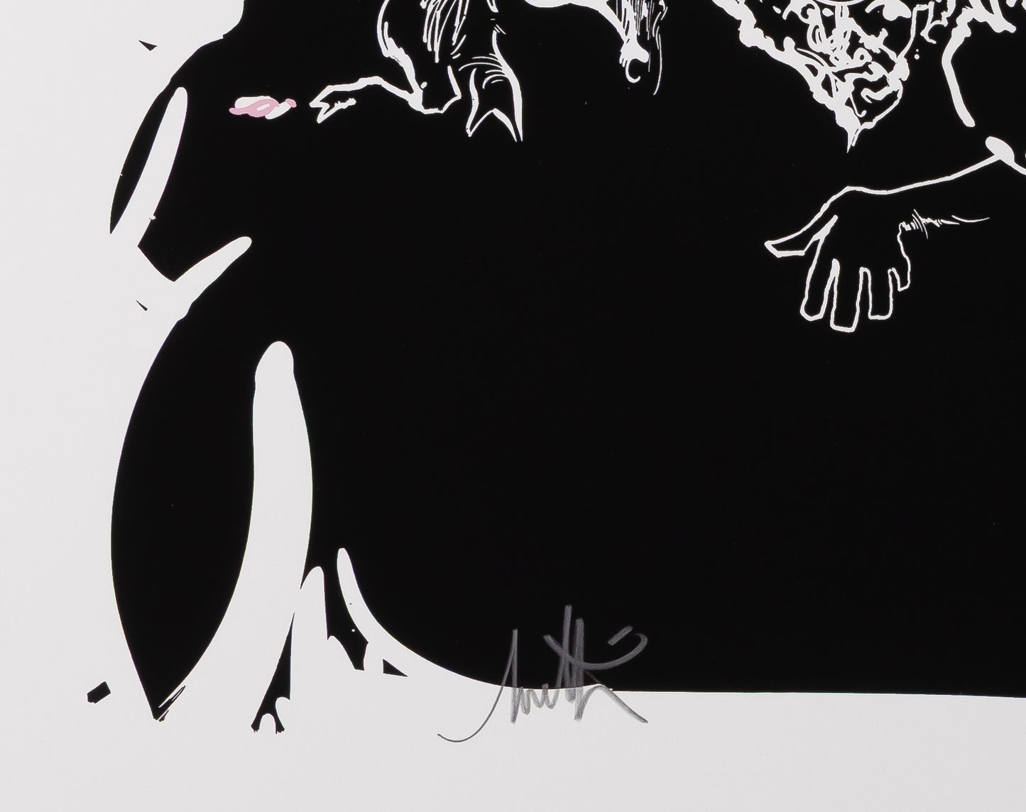 Raymond MORETTI : Les illuminations de Rimbaud en noir - Sérigraphie originale signée