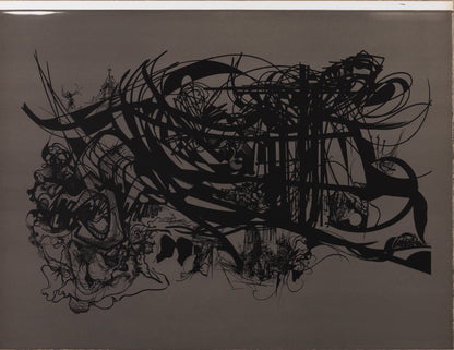Raymond MORETTI : Les illuminations de Rimbaud en noir - Sérigraphie originale signée