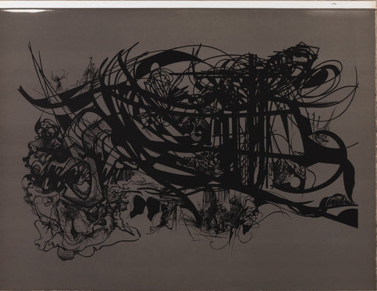 Raymond MORETTI : Les illuminations de Rimbaud en noir - Lithographie originale signée