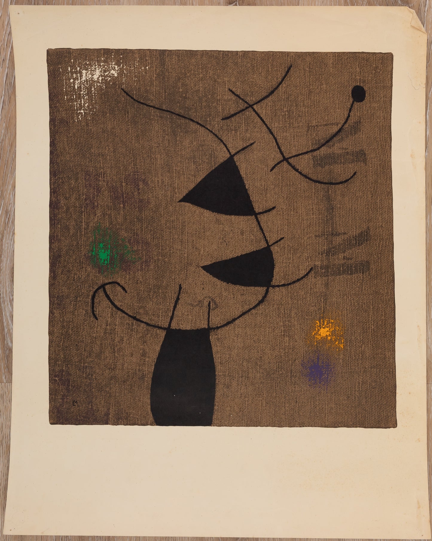 Joan MIRO : Femme et oiseau - Lithographie signée