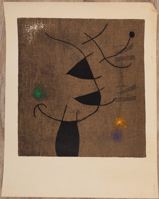 Joan MIRO : Femme et oiseau - Lithographie signée