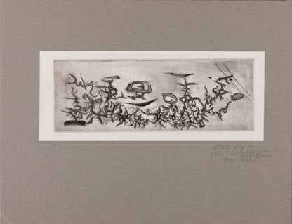 ZAO Wou Ki : Les compagnons dans le jardin - Gravure