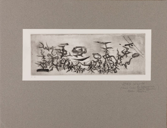 ZAO Wou Ki : Les compagnons dans le jardin - Gravure