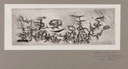 ZAO Wou Ki : Les compagnons dans le jardin - Gravure