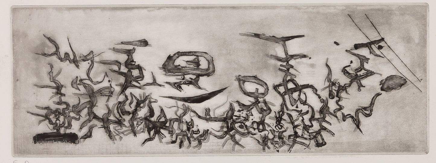 ZAO Wou Ki : Les compagnons dans le jardin - Gravure